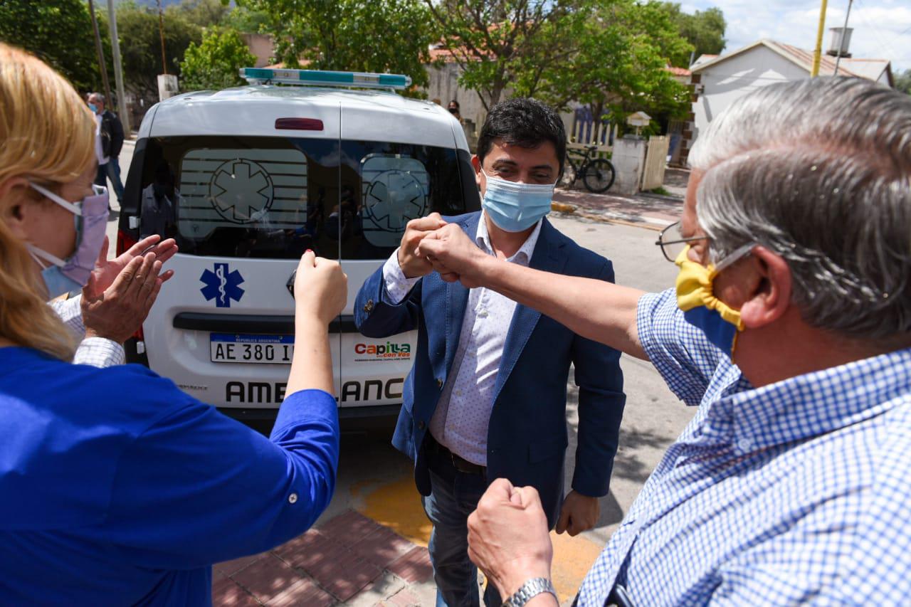 EL INTENDENTE FABRICIO DAZ PRESENT PBLICAMENTE LA NUEVA UNIDAD DE TRASLADO DEL HOSPITAL OSCAR A. LUQUI