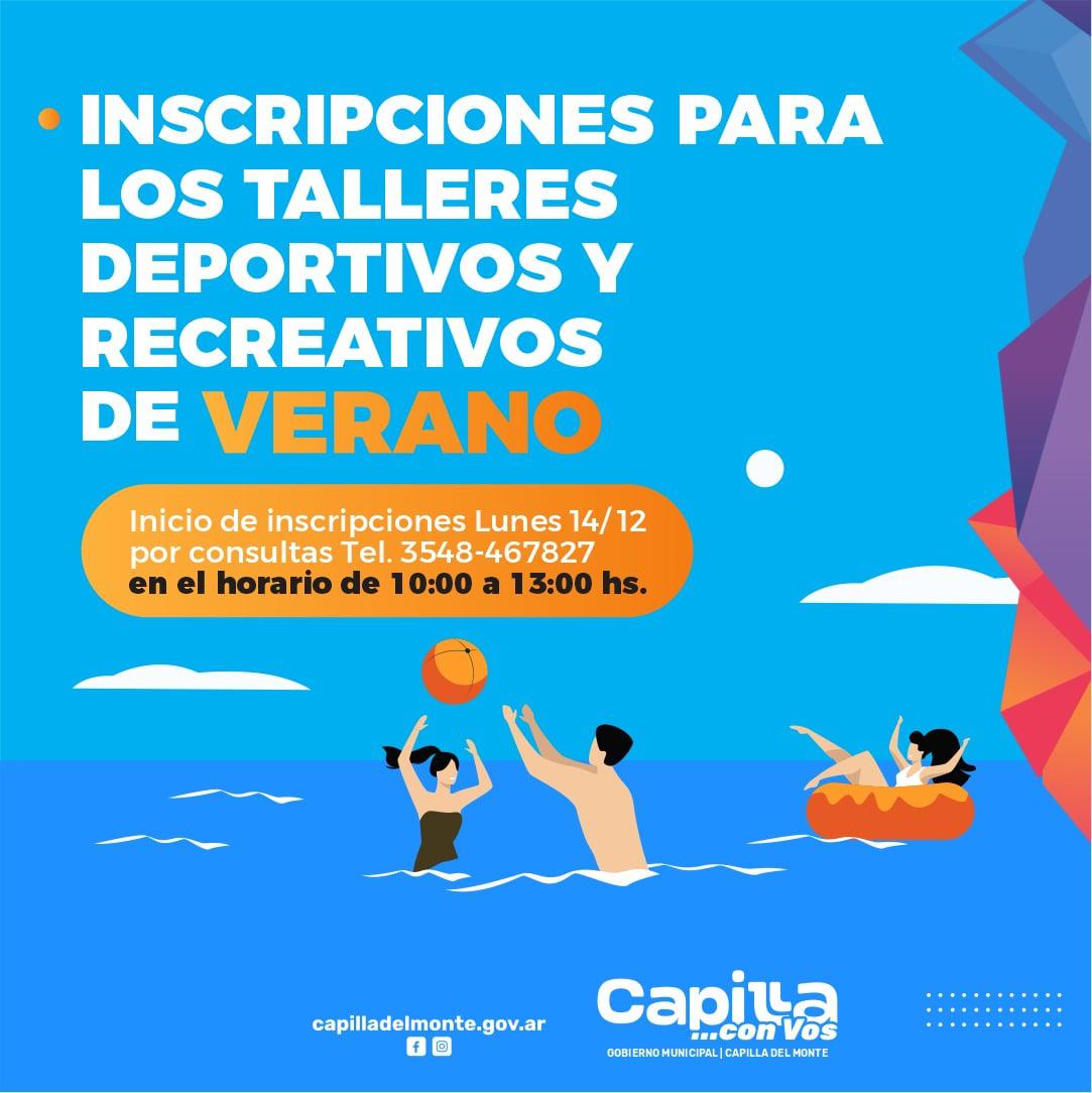 TALLERES RECREATIVOS Y DEPORTIVOS DE VERANO