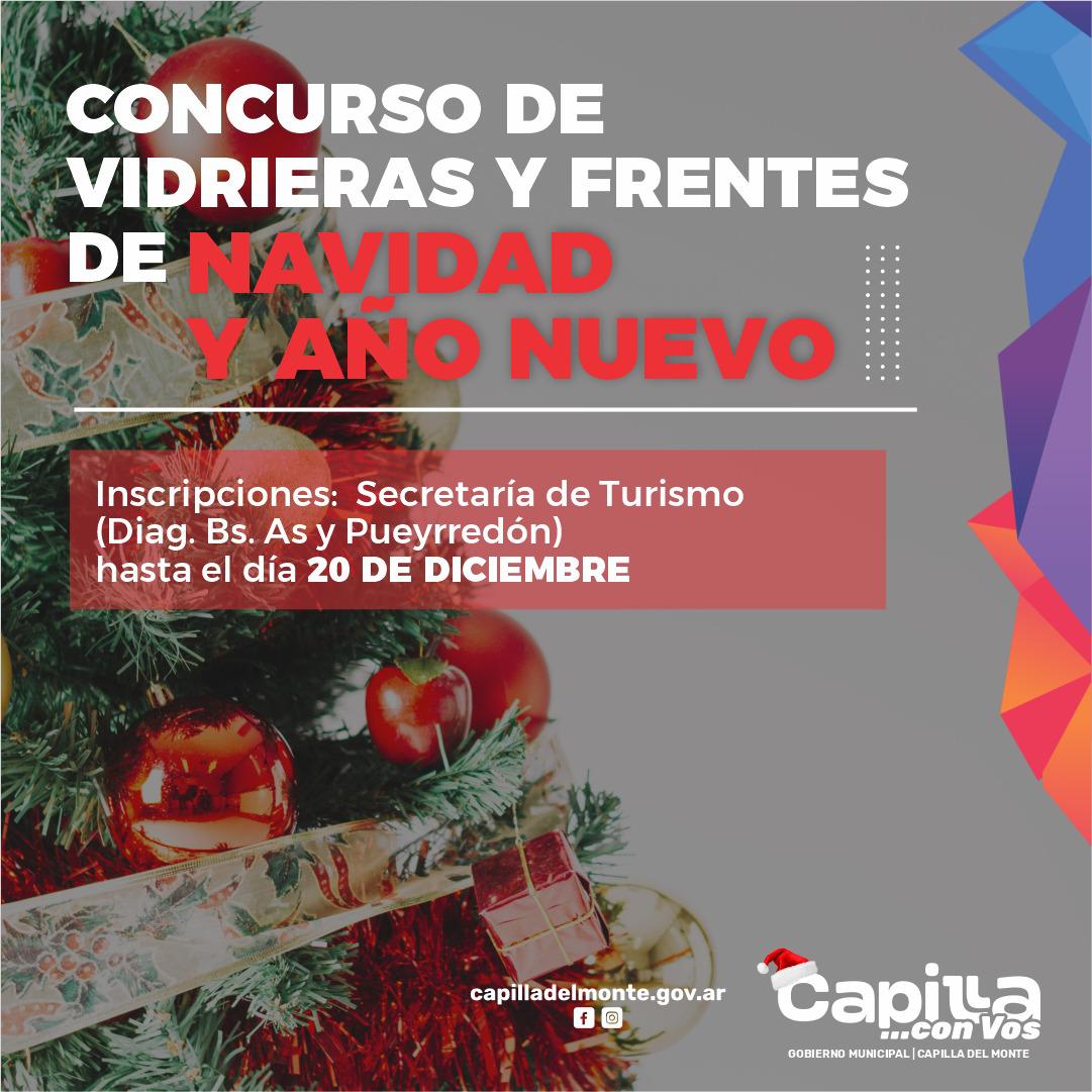 CONCURSO DE VIDRIERAS Y FRENTES DE NAVIDAD Y AO NUEVO