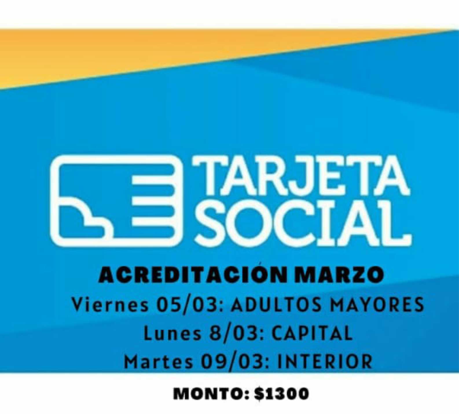 SE ADELANTA LA ACREDITACIN DE LA TARJETA SOCIAL