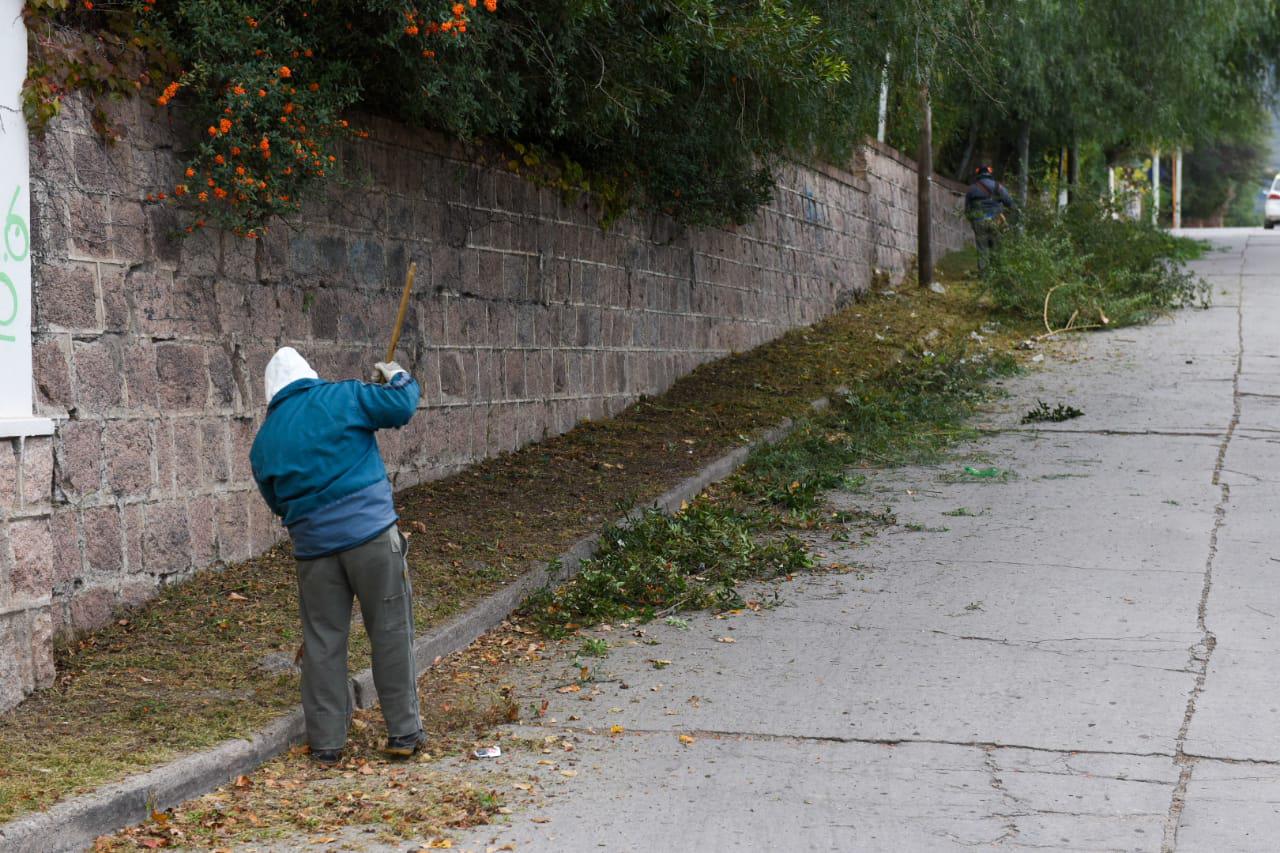 OBRAS PBLICAS: LIMPIEZA Y DESMALEZADO EN BARRIO SAN MARTN