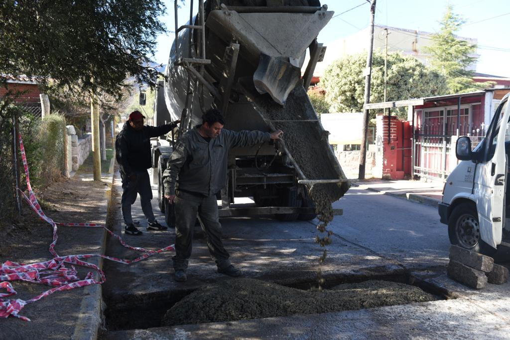 TRABAJO DE HORMIGONADO EN LAS CALLES FRAS Y FADER