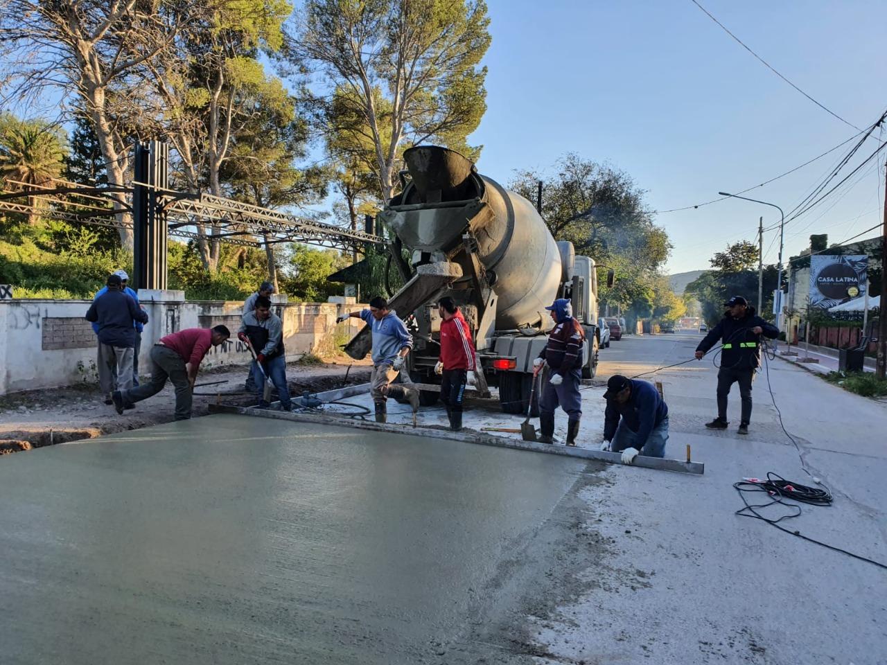 AVANZA EL RELLENO CON HORMIGN EN EL CASCO CNTRICO 