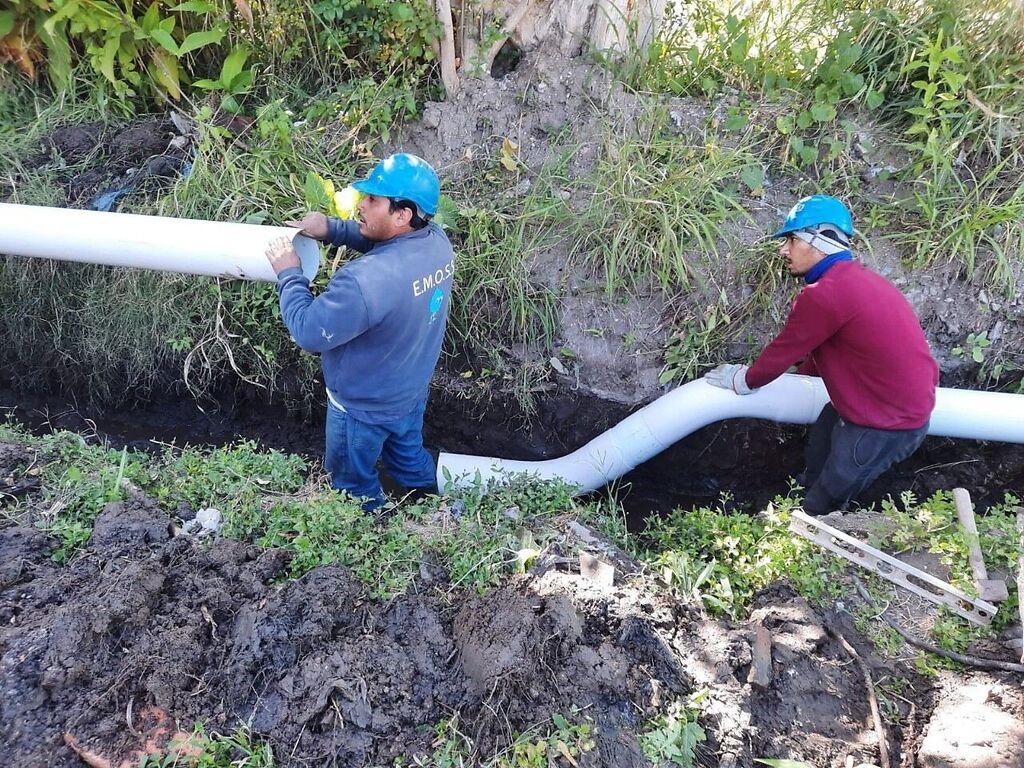 CONTINA LA RENOVACIN DE LA RED DE CLOACAS EN EL BARRIO 9 DE JULIO