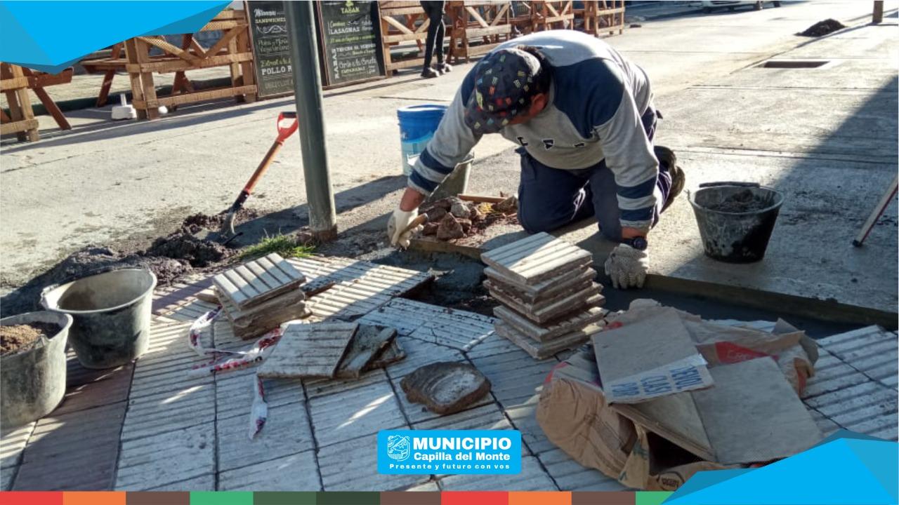 CONTINA EL ARREGLO DE LAS VEREDAS EN EL CASCO CNTRICO