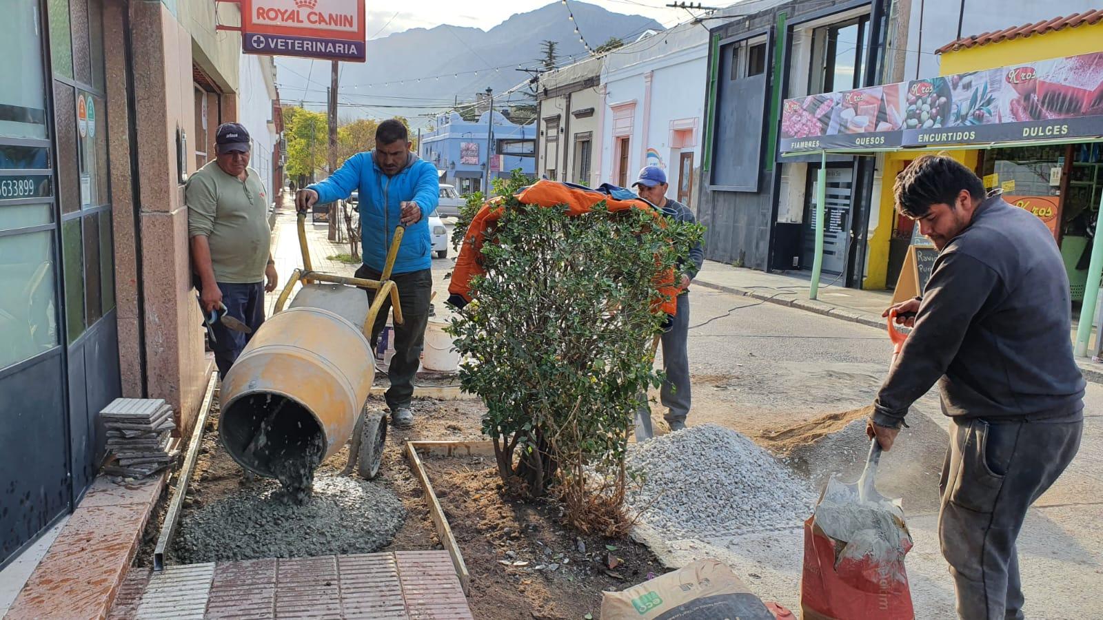 CONTINA EL ARREGLO DE VEREDAS EN ZONA CNTRICA