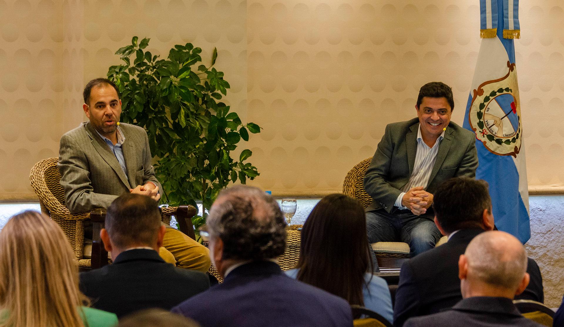 El Intendente Fabricio Daz, en su exposicin sobre la aplicacin del Plan GIRSU 